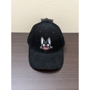 Studio Ghibli Kiki's Delivery Service Jiji Corduroy Ball Cap Hat With Bow